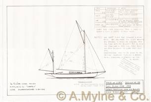 Design 154 — Sail Plan