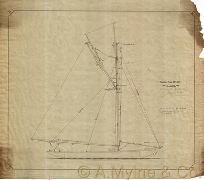 Design 184 — Sail Plan