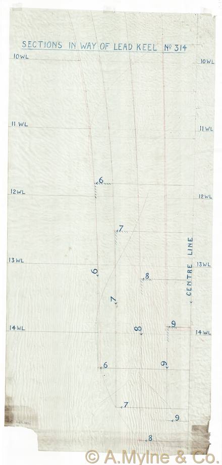 Design 314 — Lines Plan