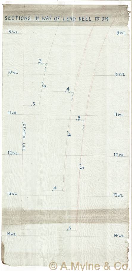 Design 314 — Lines Plan