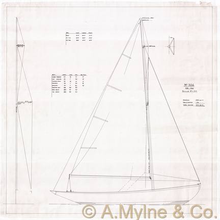Design 316 — Sail Plan