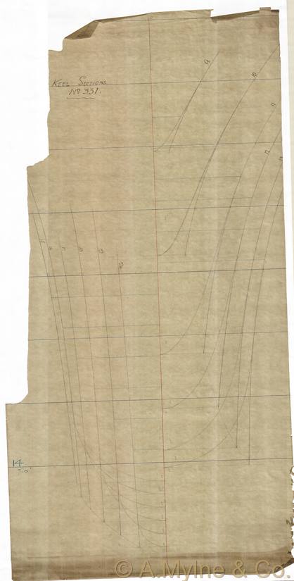Design 331 — Keel Sections