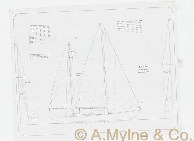 Design 366 — Sail Plan