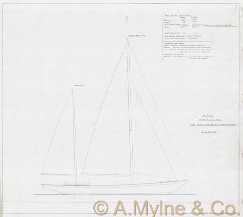 Design 390 — Sail Plan