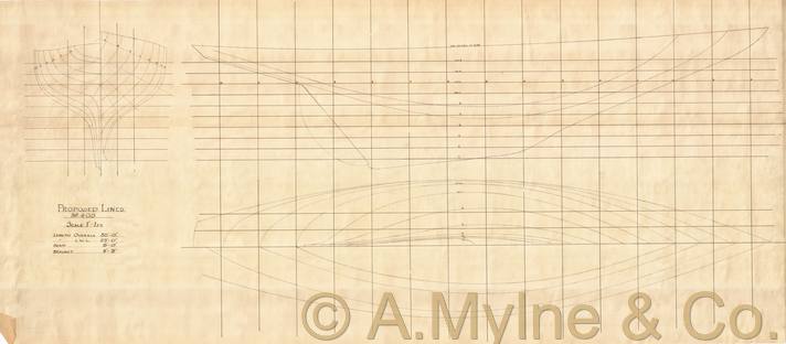 Design 405 — Lines Plan