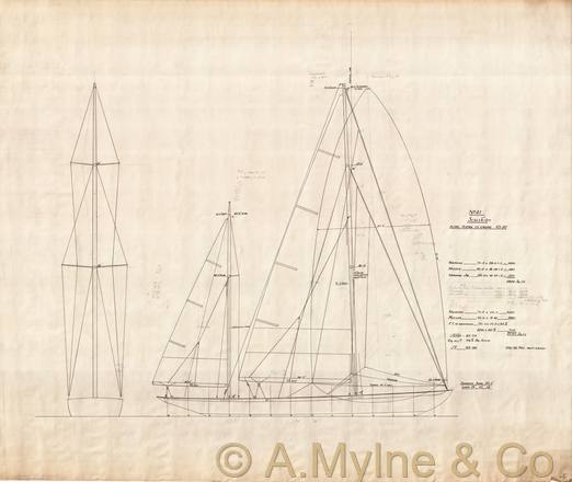 Design 411 — Sail Plan
