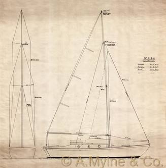 Design 414 — Sail Plan