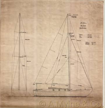 Design 414 — Sail Plan
