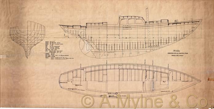 Design 424 — Sail Plan