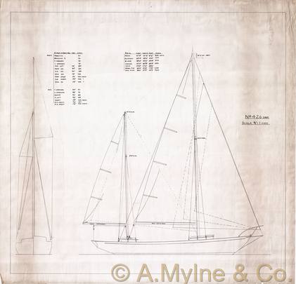 Design 424 — Sail Plan