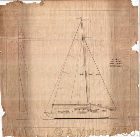 Design 424 — Sail Plan