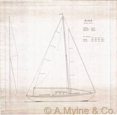 Design 424 — Sail Plan