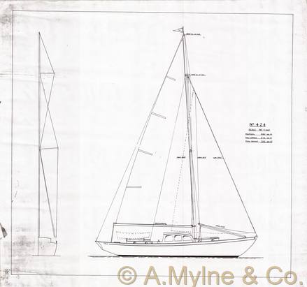 Design 424 — Sail Plan