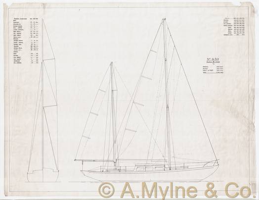Design 430 — Sail Plan