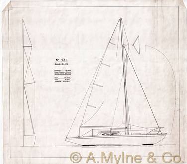 Design 431 — Sail Plan