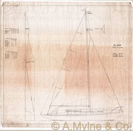 Design 432 — Sail Plan