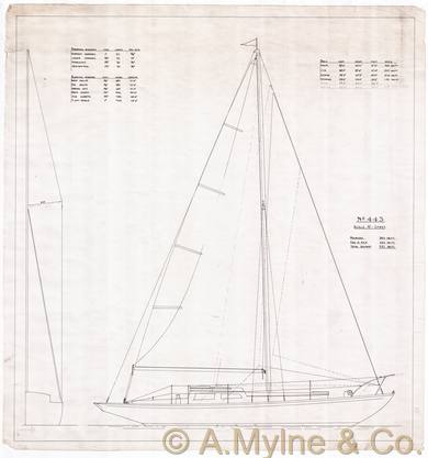 Design 443 — Sail Plan