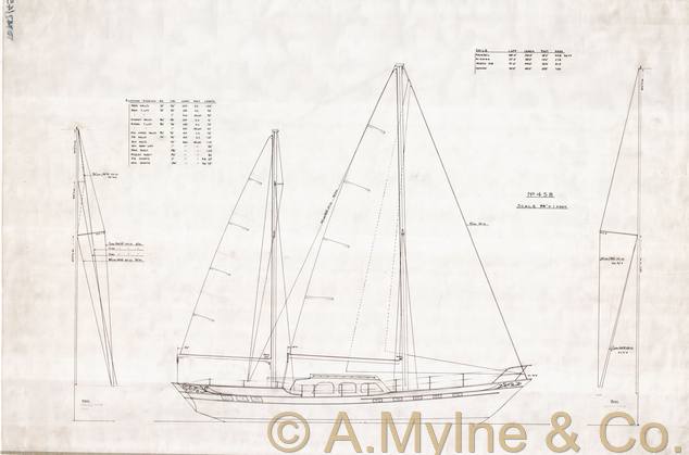 Design 458 — Sail Plan