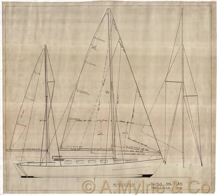 Design 464 — Sail Plan