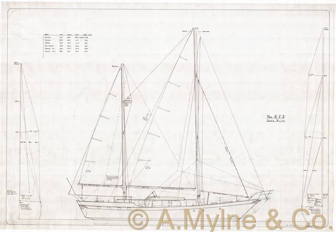 Design 473 — Sail Plan