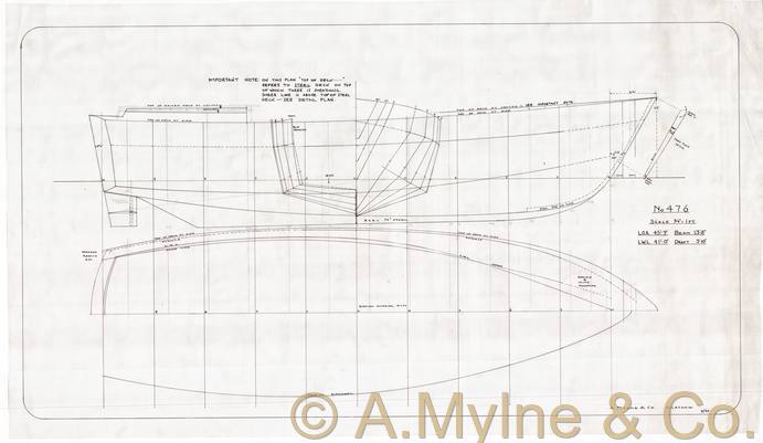 Design 476 — Lines Plan