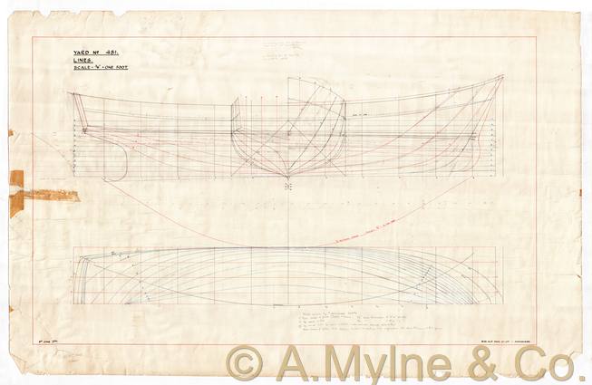 Design 481 — Lines Plan