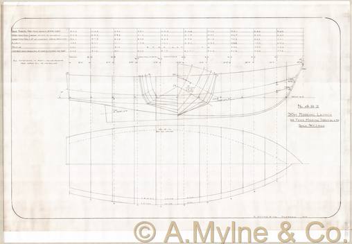 Design 482 — Lines Plan