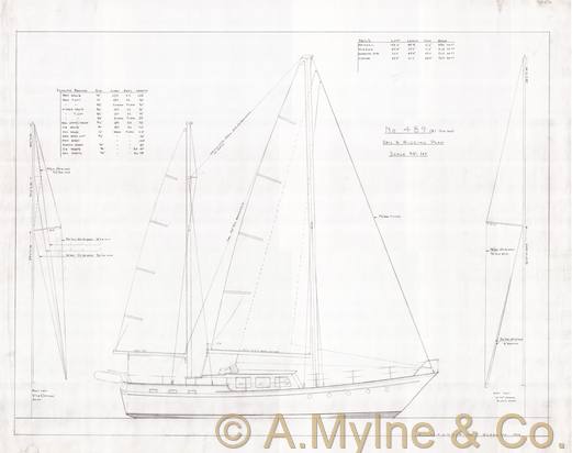 Design 489 — Sail Plan