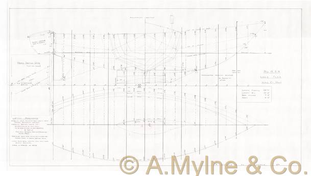Design 494 — Lines Plan