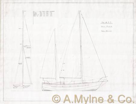 Design 497 — Sail Plan