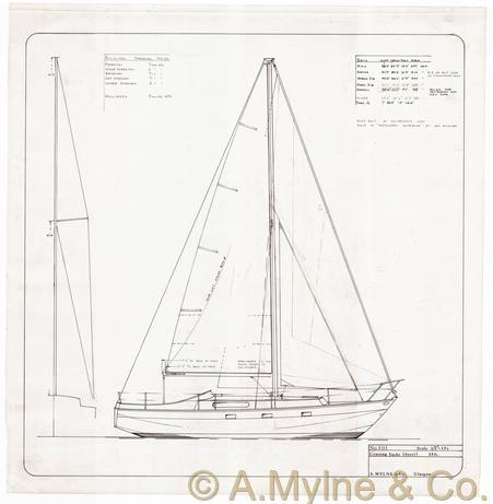 Design 501 — Sail Plan
