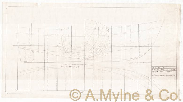 Design 505 — Lines Plan
