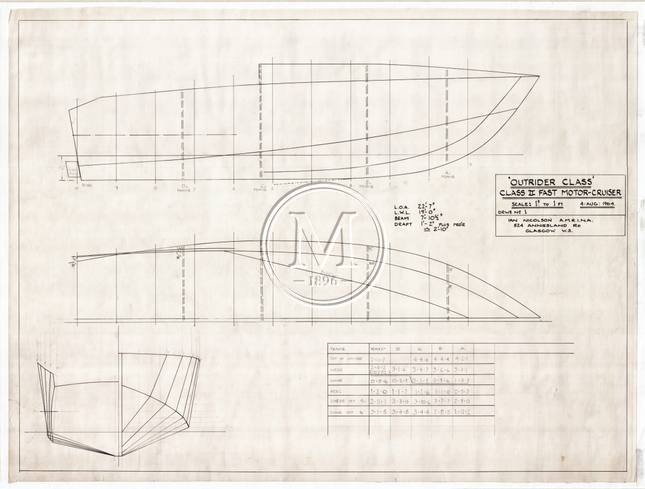 Design 599 — Lines Plan