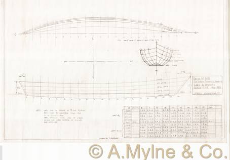 Design 605 — Lines Plan