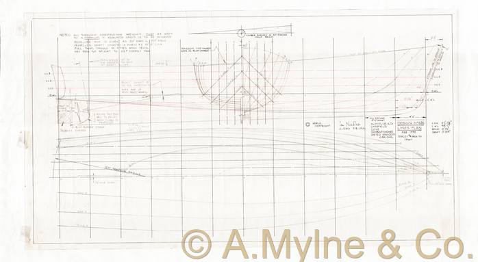 Design 636 — Lines Plan