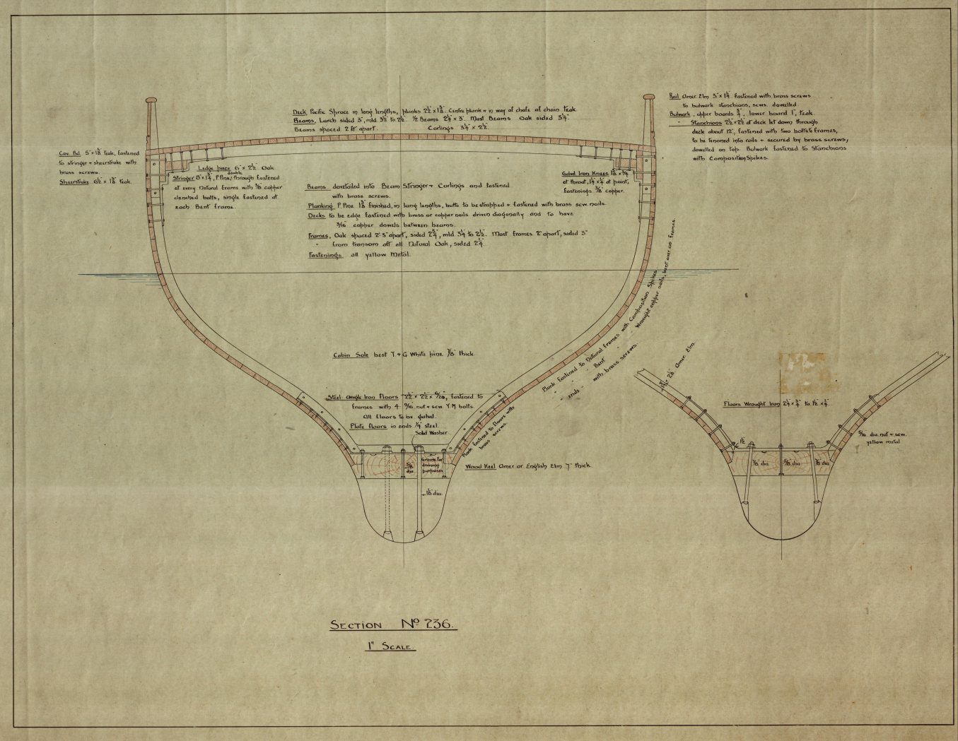 236 Pilgrim Midship Section