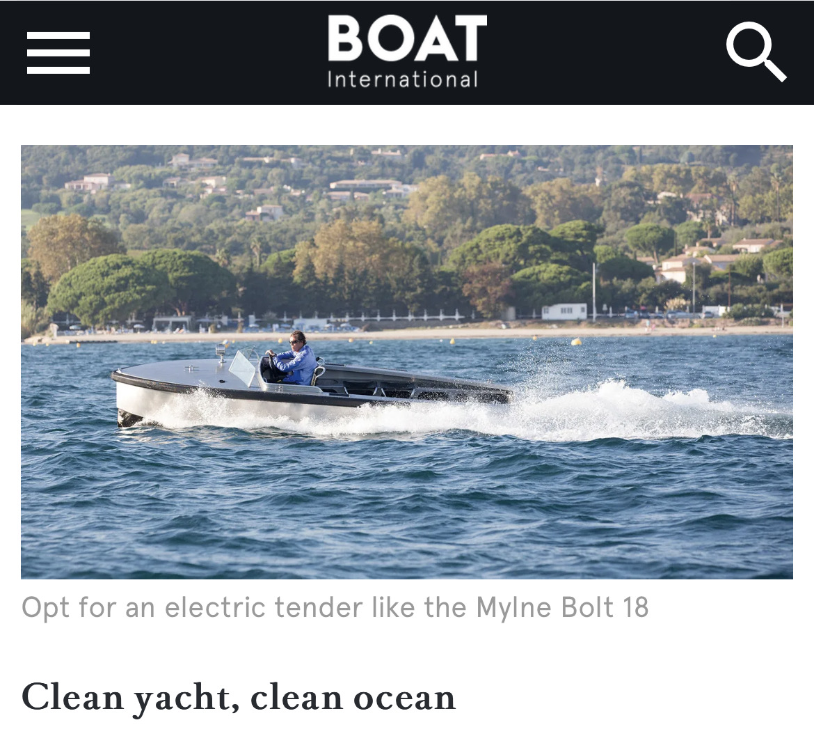 Bolt in the Bay of St Tropez
